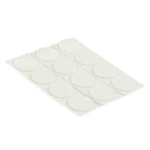 Meubelglijder Zelfklevend 24mm Kunststof Wit 12 Stuks