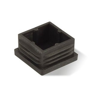 Meubeldop Vierkant 30x30mm Zwart 4 Stuks