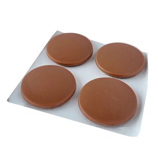 Meubelglijder Zelfklevend 30mm Bruin Kunststof 4 Stuks