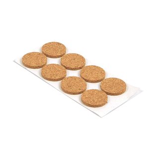 Meubelglijder Zelfklevend Rond 22mm Kurk 12 Stuks