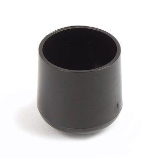 Meubeldop Rond 28mm Zwart 4 Stuks