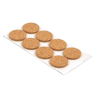 Meubelglijder Zelfklevend Rond 28mm Kurk 12 Stuks