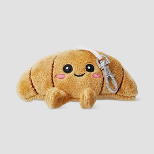 Zacht speelgoed sleutelhanger - Croissant