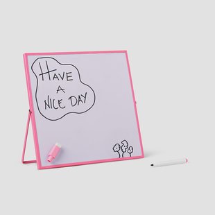 Roze magnetisch tafelplannerbord met marker