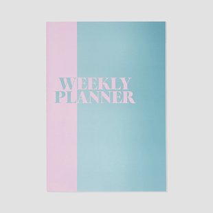 B5 weekplanner - Engels