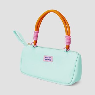 Turquoise etui met touw