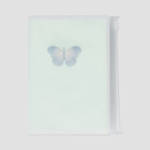 A6 notitieboekje met vlinder en rits