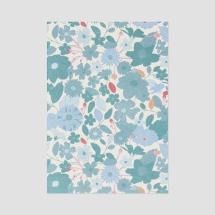 A6 notitieboekje met bloemen