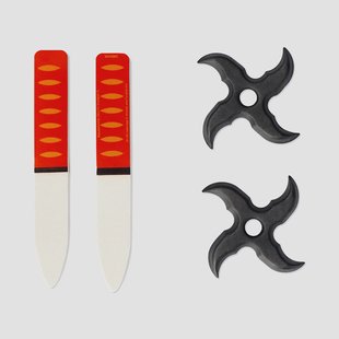 Foam ninja accessoires- 4 stuks