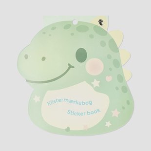 Stickerboek - In de vorm van een dinosaurus