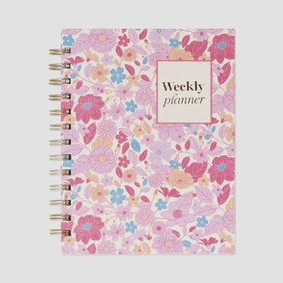 B6 gebloemde weekplanner