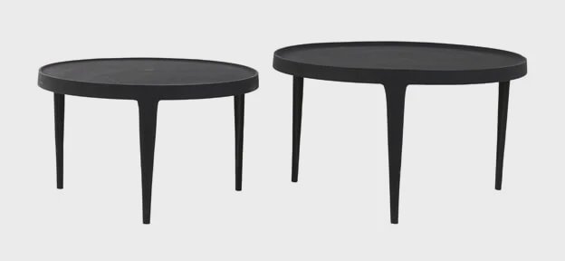 Light & Living Salontafel 'Tobias' Set van 2 stuks, kleur Zwart