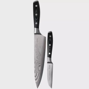 Eden Classic Damast koksmes 20cm en schilmes