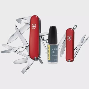 Victorinox Huntsman met Victorinox Classic SD en Onderhoudsolie