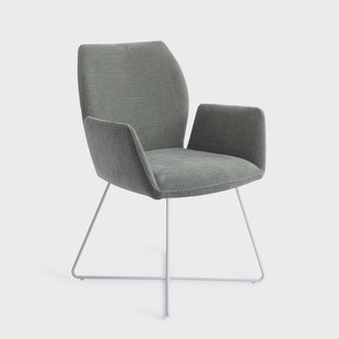 Jesper Home Eetkamerstoel 'Misaki' Cross White, kleur Breezy Blue