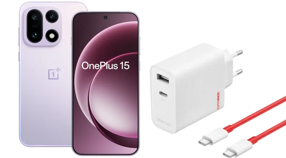 OnePlus 15 512GB Paars 5G + OnePlus SuperVOOC Oplader 120W + Usb C kabel