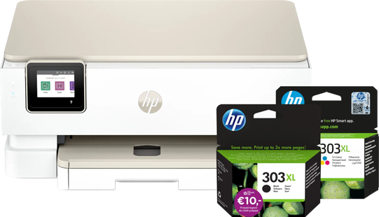 HP Envy Photo 7230 All-in-One + 1 zwarte XL + 1 kleuren XL cartridge