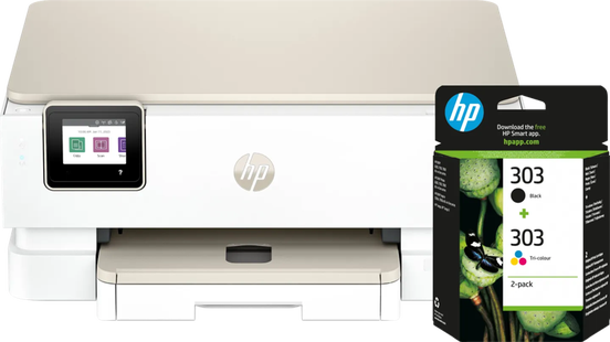 HP Envy Photo 7230 All-in-One Printer + 1 set extra cartridges
