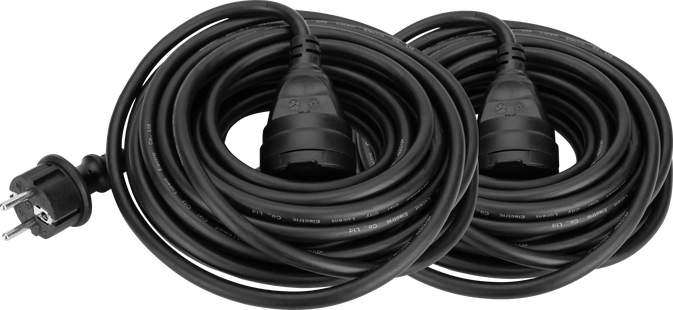 BlueBuilt Verlengkabel IP44 10m Duo Pack