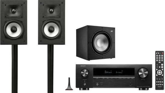Polk Audio Monitor XT20 Speaker Set + Denon AVR-X1800H Receiver