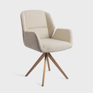 Jesper Home Eetkamerstoel 'Myoko' Turn Rose, Draaibaar, kleur Sandy Hill