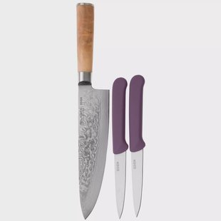 Eden Sugoi Olive koksmes en groentemesjes, 9cm, set van 2