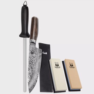 Kai Shun Premier Tim Mälzer DM1706 koksmes met Slijpset en Mesbeschermer