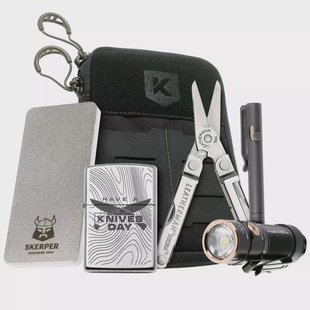 Knivesandtools EDC Pouch met inhoud