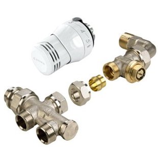 Comap Sar radiatorafsluiterset recht met bocht 916E SENSO RK8597242