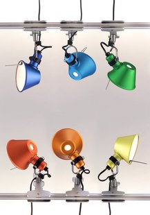 Artemide Tolomeo Micro Pinza klemlamp - oranje