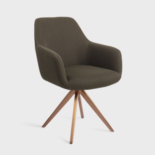 Jesper Home Eetkamerstoel 'Hiroo' Draaibaar, Turn Rose, kleur Jungle Jewel