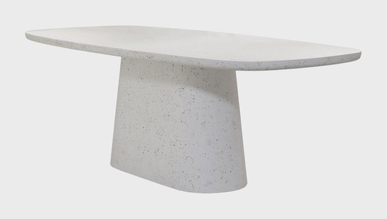 Light & Living Deens Ovale Eettafel 'Hamura' Terrazzo, 220 x 105cm