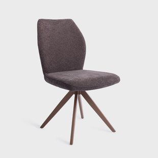 Jesper Home Draaibare Eetkamerstoel 'Ikata' Turn Brown, kleur Almost Black