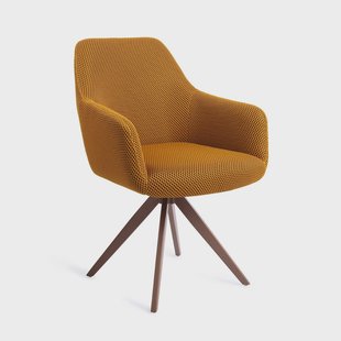 Jesper Home Draaibare Eetkamerstoel 'Hiroo' Turn Brown, kleur Groovy Garam