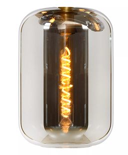 Lucide Joanet - glas - Ø 22 x 33 cm - gerookt