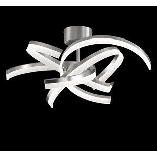 Fischer & Honsel Plafondlamp Led Sund Tw Zilver 4x8w