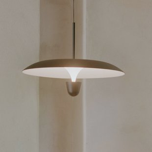 New Works LED hanglamp Kantarell, Ø 55 cm, zwart