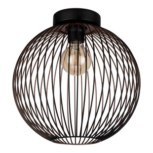 Eglo Plafondlamp Poblete - Zwart - Koper - 32cm - E27