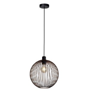 Eglo Hanglamp Poblete - Zwart - Koper - 32cm - E27