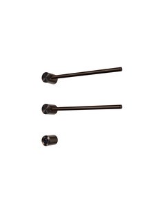 Hotbath &MORE set van 2 rails RARH50 ROUND 50 cm met separate schakelaar en inbouw element Tuscan Bronze (RARH50-2TB)