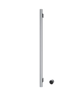 Hotbath &MORE set van 1 rails RARV135 ROUND135 cm met separate schakelaar en inbouw element Chroom (RARV135-1CR)