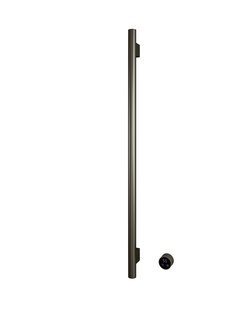 Hotbath &MORE set van 1 rails RARV135 ROUND135 cm met separate schakelaar en inbouw element Geborsteld Nikkel (RARV135-1GN)