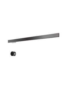 Hotbath &MORE set van 1 rails RAS80 SQUARE 80 cm met separate schakelaar en inbouw element Geborsteld Gunmetal PVD (RAS80-1BGP)