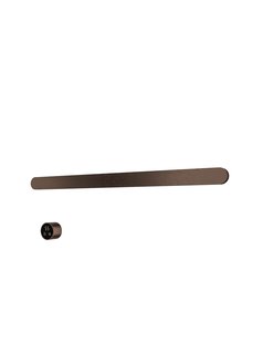 Hotbath &MORE set van 1 rails RASS80 SOFT SQUARE 80 cm met separate schakelaar en inbouw element Tuscan Bronze (RASS80-1TB)