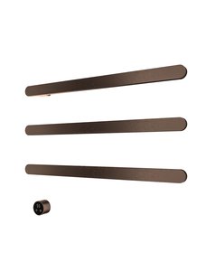 Hotbath &MORE set van 3 rails RASS80 SOFT SQUARE 80 cm met separate schakelaar en inbouw element Tuscan Bronze (RASS80-3TB)