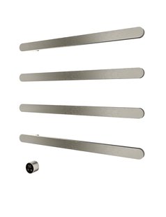 Hotbath &MORE set van 4 rails RASS80 SOFT SQUARE 80 cm met separate schakelaar en inbouw element Geborsteld Nikkel (RASS80-4GN)