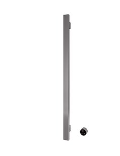 Hotbath &MORE set van 1 rails RASV135 SQUARE135 cm met separate schakelaar en inbouw element Geborsteld Gunmetal PVD (RASV135-1BGP)