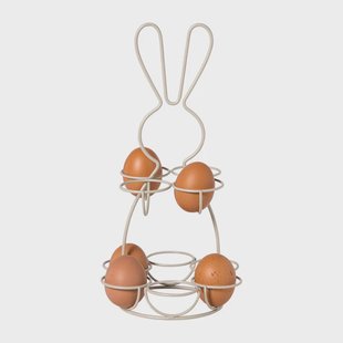 Eieren etagere haas - wit - ø17x31 cm