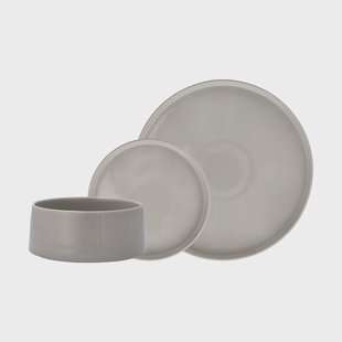 Scandi Living Taper servies set 12-delig - Lichtgrijs