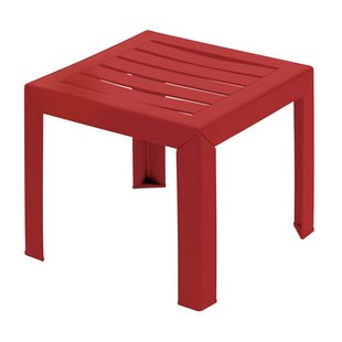 Grosfillex Tuintafel Miami Pvc 40x40cm Rood